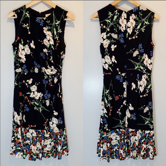 Eliza J | Floral Ruffle Hem Dress - Picture 3 of 6